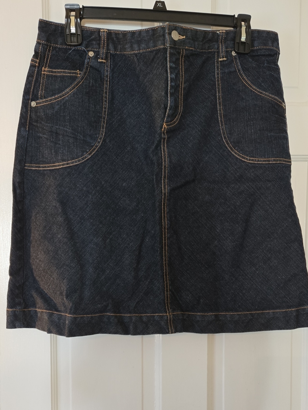 Banana Republic Dark Blue Denim A-Line Skirt